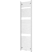 VIPERA Kanza enkele handdoekradiator 50 x 180 cm centrale verwarming Glanzend Wit zij- en middenaansluiting 1068W