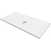 Balmani Facetta enkel tablet Mat Witte Solid Surface 42 x 21 cm