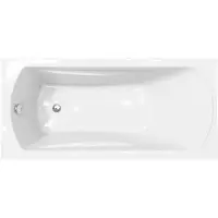 Linie Tessa Mini eenpersoons inbouwbad 150 x 70 cm acryl Glanzend Wit