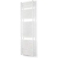 VIPERA Alegria dubbele handdoekradiator 50 x 180 cm centrale verwarming Hoogglans Wit zij- en middenaansluiting 1.688W