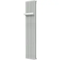 VIPERA Corrason dubbele badkamerradiator 40 x 180 cm centrale verwarming mat wit zij- en middenaansluiting 1994W