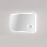 Balmani Giro rechthoekig badkamerspiegel 120 x 70 cm met spiegelverlichting en anti-damp