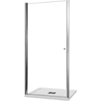 Luca Varess Kuresa douche draaideur 100 x 200 cm helder glas glanzend chroom profiel