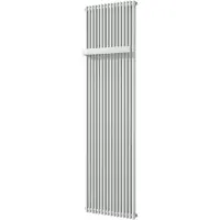 VIPERA Corrason enkele badkamerradiator 50 x 180 cm centrale verwarming mat wit zijaansluiting 1.617W