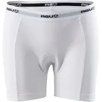 Agu Underwear Fietsonderbroek Essential - Fietsonderbroek Dames met Zeem - Ademend Fietsondergoed - Wit - L