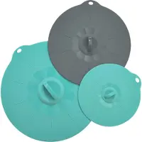 Smidge vershouddeksels siliconen blauw/grijs 3 delig