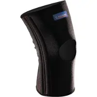 Thuasne Neopreen Kniebandage met Baleinen - Maat: XXL (knie omvang over de knieschijf: 43-46 cm) - Zwart
