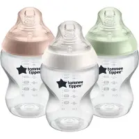 Tommee tippee Closer to Nature -babyflessen - langzaam strom - borstachtige speen - anti-koelik, 260 ml, pak van 3