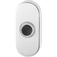 GPF Deurbel - RVS gepolijst - RVS - - Deur bel GPF9826.44 ovaal 70x32x10 mm RVS gepolijst