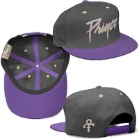 Ginza.se Prince Snapback Pet Gold Logo & Symbol Zwart/Paars
