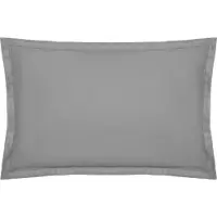 Atmosphera Katoen kussensloop - Set van 2 stuks - 50x70cm - Grijs