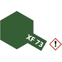 Tamiya Hobbyverf Acrylverf - XF-73 JGSDF Dark Green - Matt - Acryl - Verf potje - 10 ml