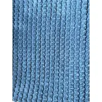 Unique living Kussenhoes - Blauw - zachte ribstof - 43 x 43 cm