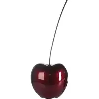 Gilde Sculptuur - Beeld - "Celebration" Kers - Rood - Decoratief Figuur - Fruit - Diameter 25 cm - H 60 cm