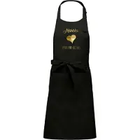Kariban Naam cadeau - Mariska - Hart van Goud - Keukenschort -zwart - cadeau Moederdag - trouwdag - verjaardag - jubileum