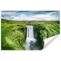 Karo-art 416cm X 254cm - Fotobehang - Waterval, premium print, inclusief behanglijm