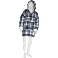 Atmosphera Fleecedeken Met Mouwen - Hoodie blanket - Tv deken - geruit