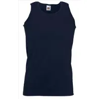 Fruit Of The Loom Set 2 stuks Donker Blauwe Tanktop / sportshirt maat XXL
