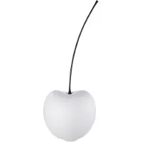 Gilde Sculptuur - Beeld - "Celebration" Kers - Wit - Decoratief Figuur - Fruit - Diameter 25 cm - H 60 cm