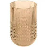 Present Time Vaas Attract handgemaakt | Present Time glas bruin 12.5x12.5x20 cm vazen | NADUVI