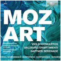Brilliant Classics Kristóf Baráti, Hungarian Chamber Orchestra, Kurpfälzisches Kammerorchester Mannheim - Mozart: Violin Concertos, Salzburg Divertimenti, Haffner Serenade (5 CD)