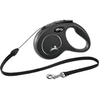 Flexi Rollijn Classic Cord S 8 Meter Zwart
