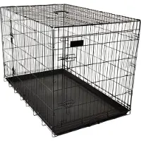 Flamingo Hondenbench L – Opvouwbare Hondenbench Auto – Hondenbench Draadkooi Zwart – 92x56x64 cm – hondenbench Ebo Zwart