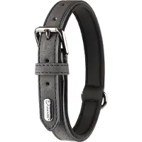 Flamingo Halsband Delu Zwart 38/48cm 25mm