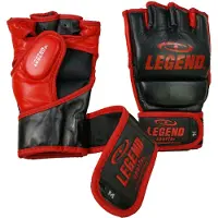 Legend Sports Bokszak / MMA Handschoenen Heren/Dames Zwart-Rood Leer