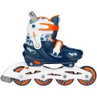 Nijdam Verstelbare inline skates, EU maat 25-28, Polyurethanwielen, ABEC 5 lagers