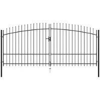 vidaXL Dubbele deur hekpoort Woerden met speerpunt 400x224,5 cm