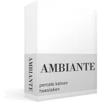Ambiante Katoen - Hoeslaken - 140x220 - Wit
