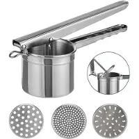 Huismerk Premium Aardappelpers Met 3 Losse Schijven - 28,5 x 9 x 11,2 cm