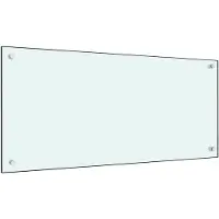 vidaXL Spatscherm keuken 90x40 cm gehard glas melkwit