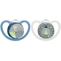Nuk 2 Space-fopspenen 18-36m Night