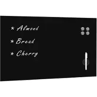 vidaXL Schoolbord voor aan de wand magnetisch 100x60 cm glas