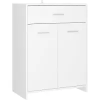 vidaXL Badkamerkast 60x33x80 cm bewerkt hout wit