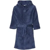 Playshoes fleece badjas donkerblauw Meisjes Polyester Capuchon Effen - maat 110/116