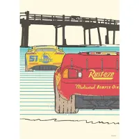 Komar Wanddecoratie Cars Strengthen Together Wanddecoratie voor de kinderkamer - zonder lijst (1 stuk)