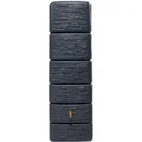 Garantia Regenton Slim - Stone Decor - 330 Liter - Antraciet