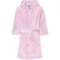 Playshoes fleece badjas lichtroze Meisjes Polyester Capuchon Effen - maat 134/140