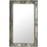 vidaXL wandspiegel barokke stijl 50 x 80 cm zilver