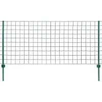 vidaXL Metalen omheining, staal, 20 x 1,5 meter, groen