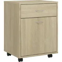 vidaXL Rolkast 45x38x54 cm bewerkt hout sonoma eikenkleurig