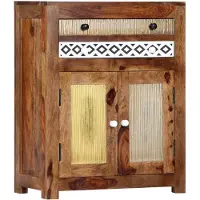 vidaXL Bijzetkast 60x30x75 cm massief acaciahout