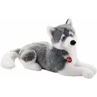 Trudi Knuffel Hond Huskey 60 Cm Grijs/wit