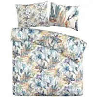 Papillon Dekbedovertrek Leaves Multi Satijn-200 x 200 / 220 cm | 2-Persoons