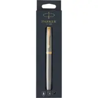 Parker IM-rollerballpen | geborsteld metaal met gouden afwerking | Fijne penpunt | Zwarte inkt
