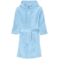 Playshoes badstof badjas lichtblauw Meisjes Polyester Capuchon Effen - maat 146/152