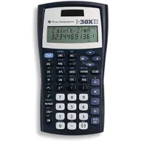 Texas Instruments TI-30XIIS - Wetenschappelijke rekenmachine, Twee-regelig display, Conversies, Beschermkap